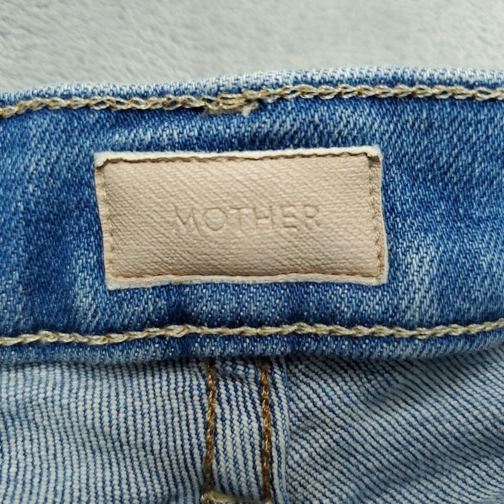 Mother Jeans Womens 23Blue Denim Super Stunner Ankle Double Vision Heart Pocket - Picture 5 of 16